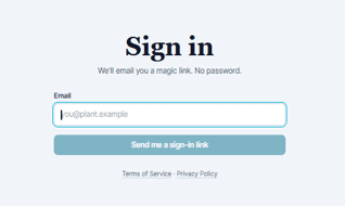 Figure 1.1 — The sign-in screen — type the email you registered with, or the one you want to register.